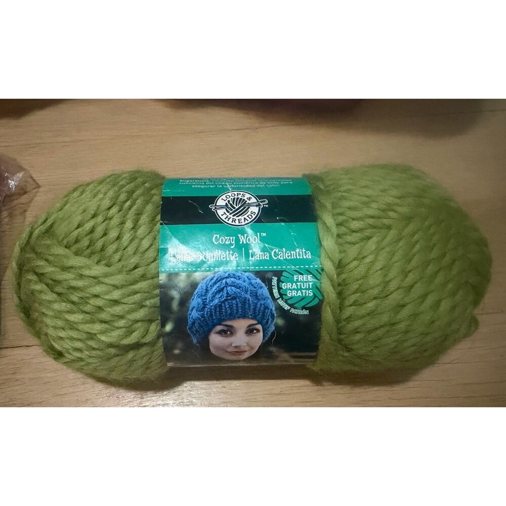 Loops And Threads Cozy Wool Yarn, Sweet Grass, Color# 02222